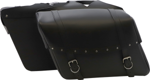 Highwayman Rivet Slant-style Saddlebags Black Jumbo, 1, nordicamoto.ro