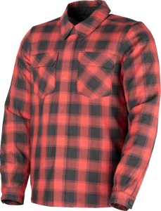 Fallblock Flannel Jacket Black, Red 