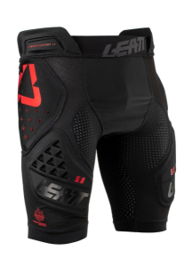 Pantaloni scurti protectie Leatt 3DF 5.0 Black/Red
