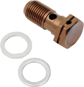 Aluminum Banjo Bolt Gold, Anodized, 1, nordicamoto.ro