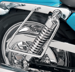 Chrome Saddlebag Support Brackets Silver, 2, nordicamoto.ro