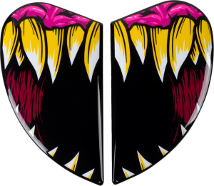 Placi laterale viziera Casca Icon Airform Black/Red/Yellow