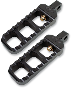 Adjustable Serrated Footpegs Black Narrow, 1, nordicamoto.ro