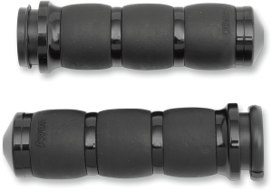 3-ring Velvet Air Grips Black, 1, nordicamoto.ro