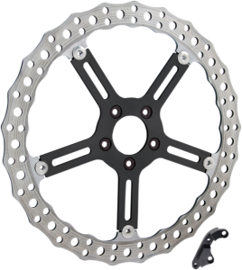 Big Brake Jagged Floating Rotor Kit Black, Silver, 2, nordicamoto.ro