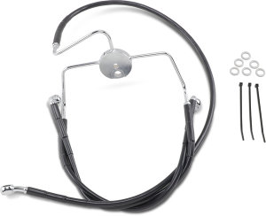 Extended Length Black Vinyl Brake Line Kit Black