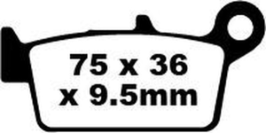 Sfa-hh Series Sindered Scooter Brake Pads