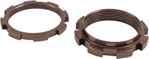 Shock Spring Collar Set Brown, Anodized 