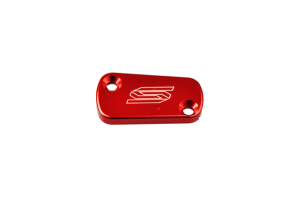 Rear Brake Reservoir Cover Aluminum, Anodized, Red