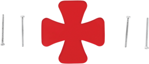 Red Replacement Lens For Mini Maltese Cross Marker Light Red, 1, nordicamoto.ro