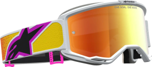 Vision 5 Drag Goggle White, Red, Orange, 3, nordicamoto.ro