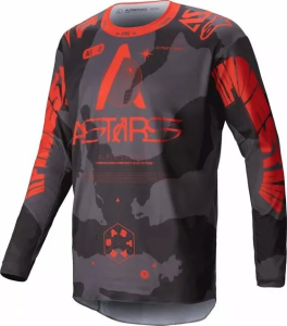 Tricou Alpinestars Racer Hollow Camo/Gray/Orange