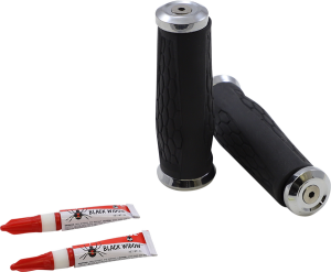 Hex Grips Silver, 2, nordicamoto.ro
