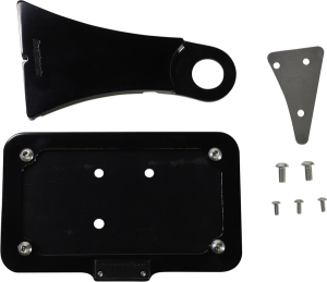 Side Mount License Plate With Led Tag Light White