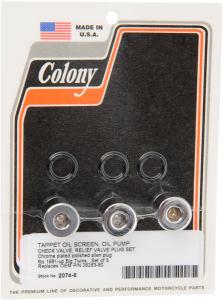 Oil Pump Plug Silver