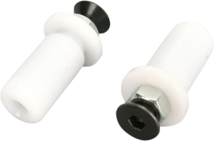 Mount Hand Guard Bar End Black, White, 1, nordicamoto.ro