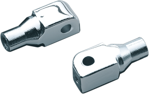 Tapered Foot Peg Adapters Chrome, 1, nordicamoto.ro
