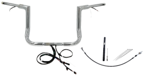 Plug & Play Ez Install 1-1/2(r) Flat Top Handlebar Kit Silver