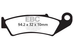 Organic Base (r)fa(r) Brake Pads, 3, nordicamoto.ro