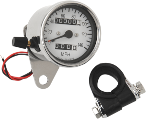 2.4(r) Mini Mechanical Speedometer White, 1, nordicamoto.ro