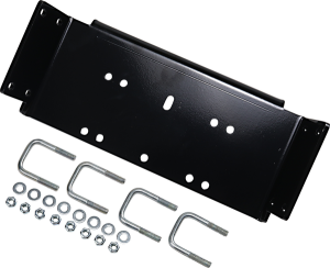 Winch Mount Mud Utv Hon Black 