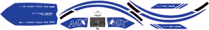 Graphics Kit For Tazer Mx Blue 