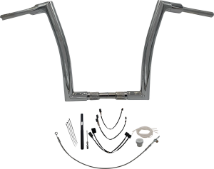 1-1/2(r) Ez Install Flat Top Handlebar Kit Silver, 2, nordicamoto.ro