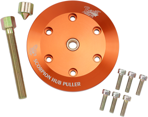 Scorpion Hub Puller Orange, Anodized, 1, nordicamoto.ro