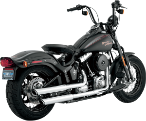 3(r) Round Twin Slash Slip-on Mufflers Black 