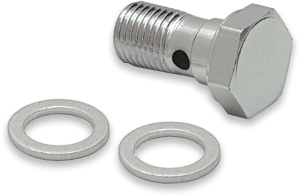 Universal Chrome Steel Banjo Bolt Silver, Chrome, 1, nordicamoto.ro