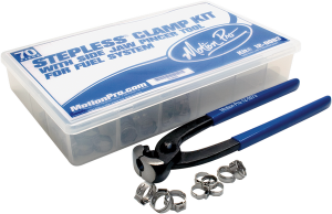 Stepless® Ear Clamp Kit For Fuel System Silver