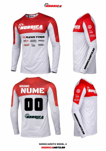 Tricou Nordica – Model 2 Alb, 5, nordicamoto.ro
