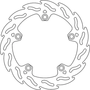 Flame Series Fixed Rotor Silver, Stainless Steel