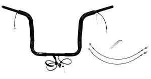 Plug & Play Ez Install 1-1/2(r) Round Top Handlebar Kit Black