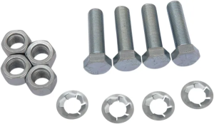 MOOSE RACING Wheel Stud-nut Kit Silver 