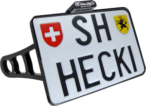 Side Mount License Plate Holder Black