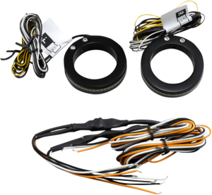 Wrap-arounds Led Turn Signals With Daytime Running Lights Gloss, Black, 1, nordicamoto.ro