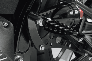 Passenger Footpeg Relocation Brackets Black