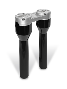 Clubstyle Straight Riser Black, Silver, 2, nordicamoto.ro