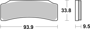 Ds Racing Dual Sintered Brake Pads