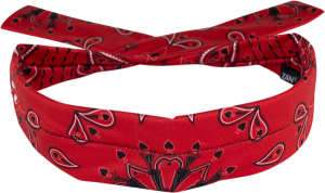 Bentita Zan Headgear Polyester Cooldanna Red Paisley