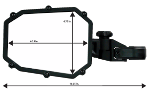 Mirror Side View Black