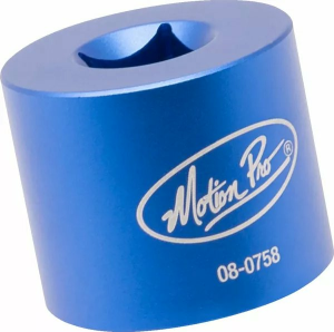 MOTION PRO Fork Cap Socket 41 Mm Blue, Anodized 
