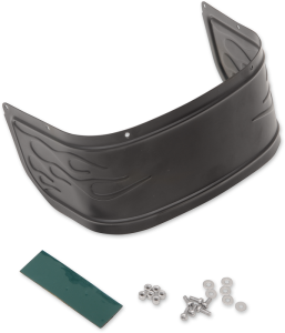 Chrome Plated Steel Front Fender Skirt Black, 1, nordicamoto.ro