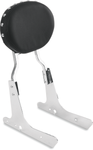 Oval Backrest Pad Black, 1, nordicamoto.ro
