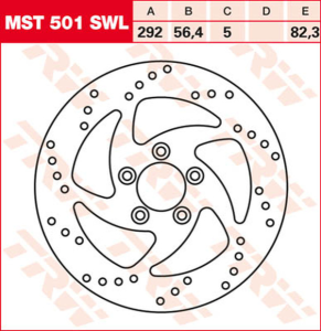 Round Fixed Brake Rotor Swing Design, 2, nordicamoto.ro