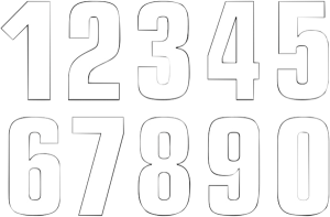 Two Series Numbers White, 2, nordicamoto.ro
