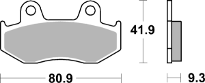 Ms Scooter Maxi Sintered Brake Pads, 1, nordicamoto.ro