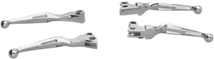 Slotted Wide Blade Lever Set Silver