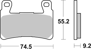 Ds Racing Dual Sintered Brake Pads
